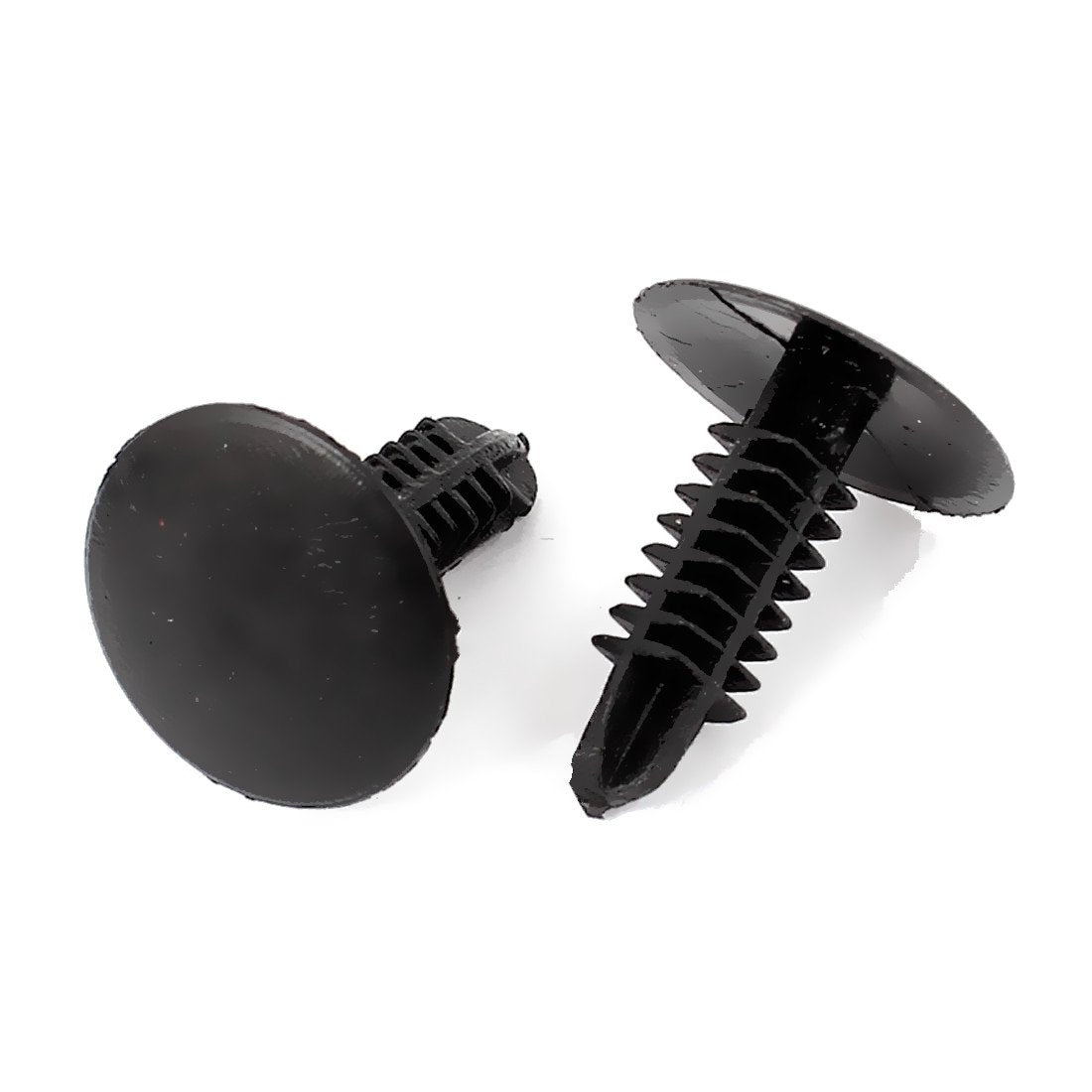 Xmhf 100Pcs 4.7Mm Hole Plastic Rivets Fastener Push Clips Black For Car Auto Fender