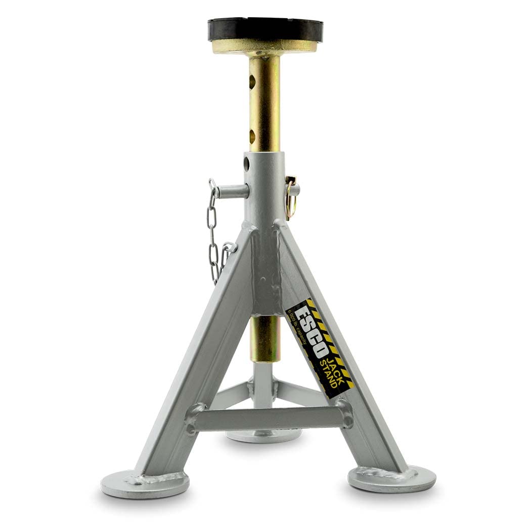 ESCO 10498 Jack Stand, 3 Ton Capacity, Silver, 21.5