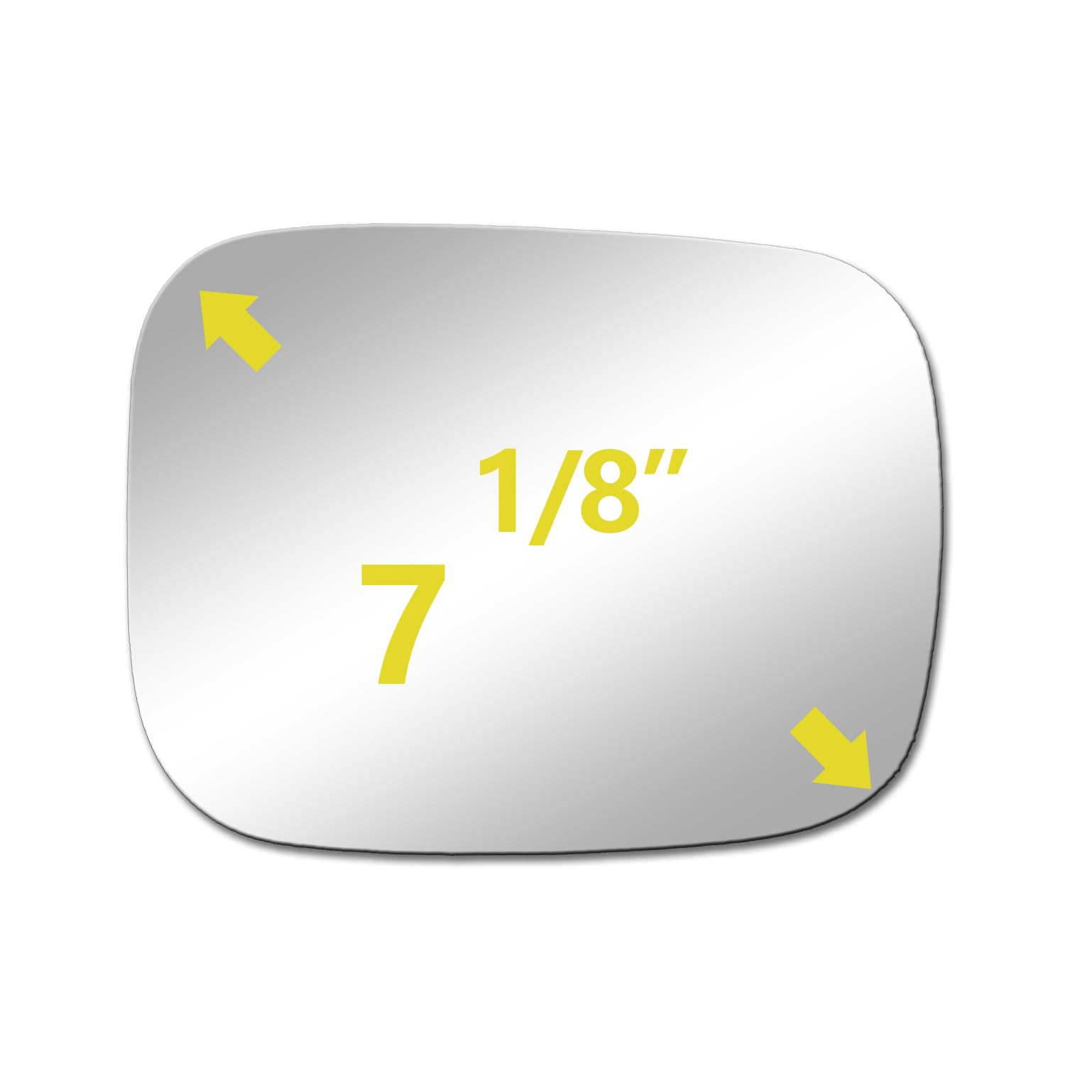 BOOLEE Mirror Glass Convex Passenger Side Replacement fit for volvo | V70 XC70 2007 2008 2009 2010 XC90 2007-2014