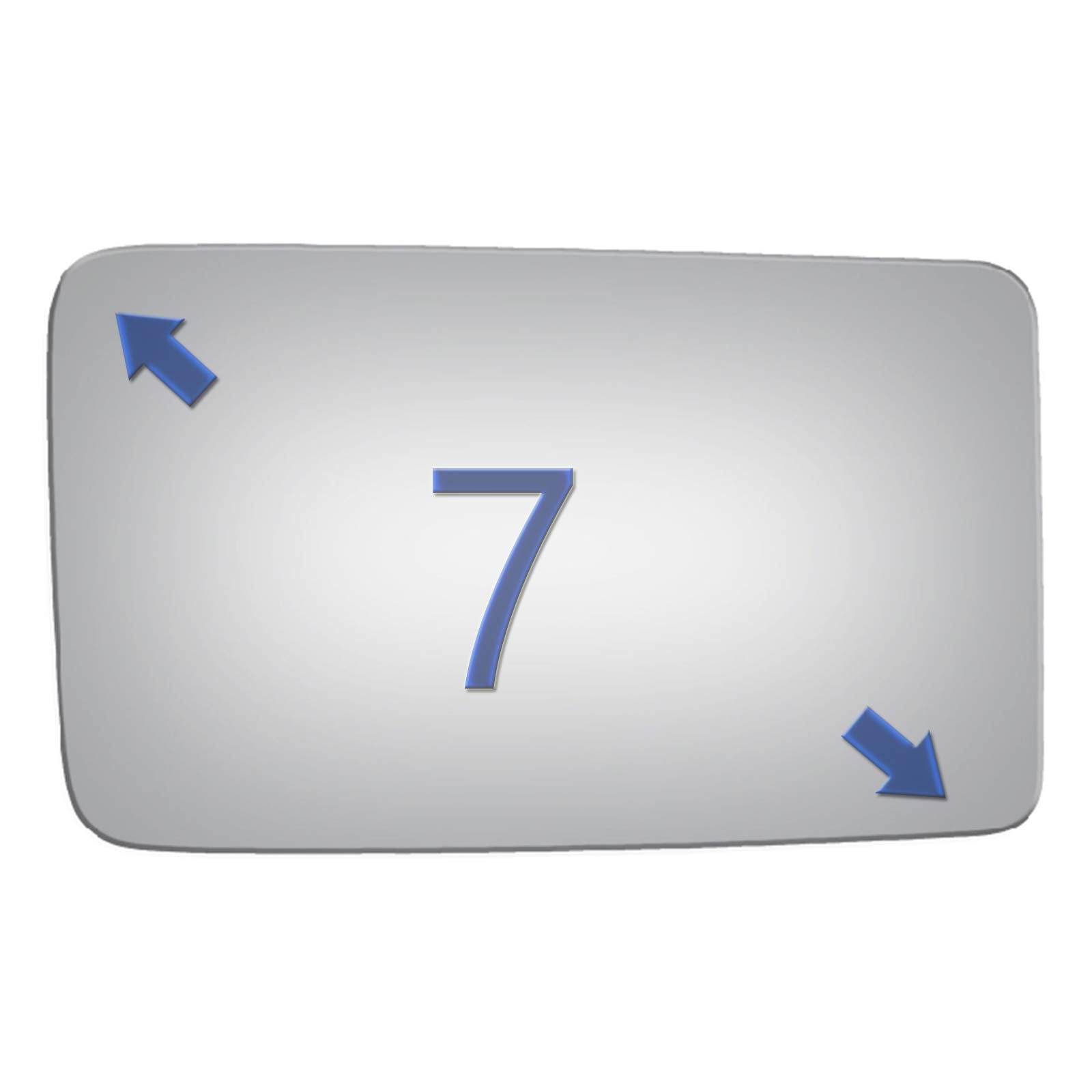 Jzsuper Towing Mirror Glass For 2008-2020 Ford F250 F350 F450 Super Duty 2016-2020 F650 F750 2013-2014 F150 Pickup Truck Convex Replacement (Lower & Passenger Right Side)