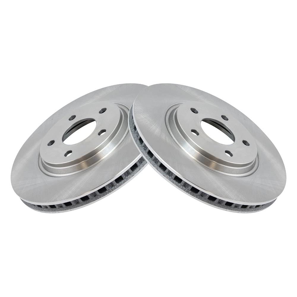 Trq Front Brake Rotors Set Vented Compatible With 2005-2009 Chevrolet Cobalt 2008-2010 Hhr 2004-2012 Malibu 2007-2009 Pontiac G5