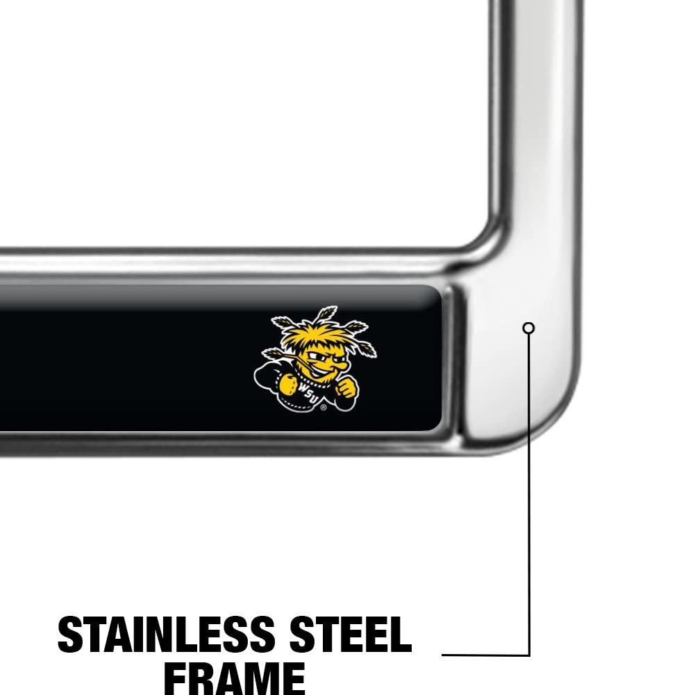 Wichita State University Alumni Design Full Size Standard License Plate Metal Frame