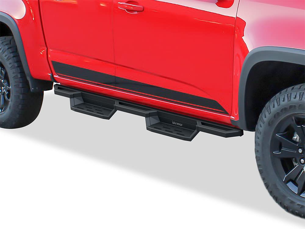 Aps 304 Stainless Steel Pocket Steps Running Boards Compatible With Chevy Colorado Gmc Canyon 2015-2025 Crew Cab