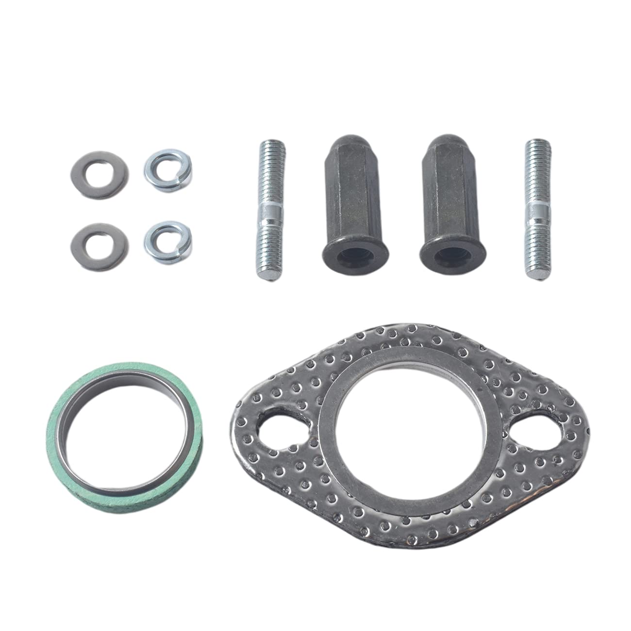 GY6 Exhaust kit(Nuts&Gasket&Exhaust Studs) FIT for GMB139 Engine 50cc 70cc 90cc 110cc 125cc 150cc Scooters ATVs Go Karts 4 Wheel