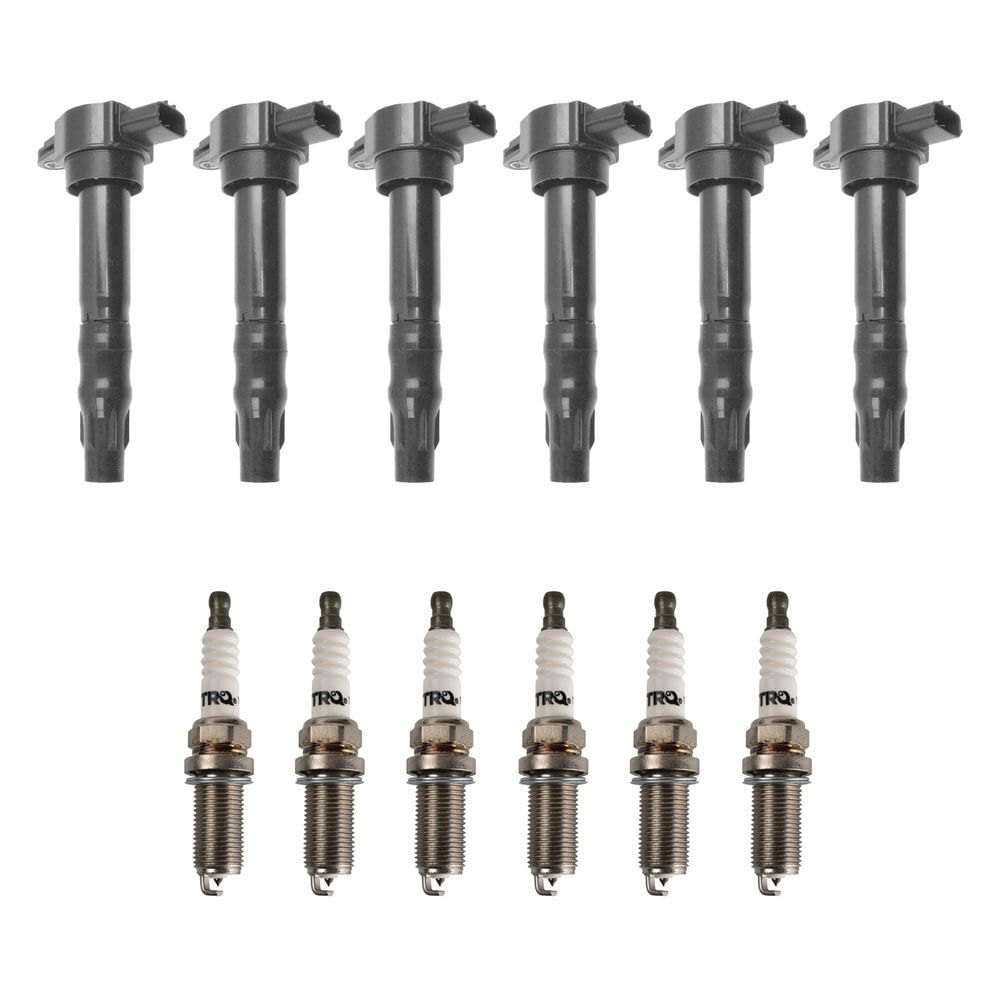 Trq Ignition Kit Ignition Coil Spark Plugs Compatible With 2006-2012 Mitsubishi Eclipse 2007-2009 Galant