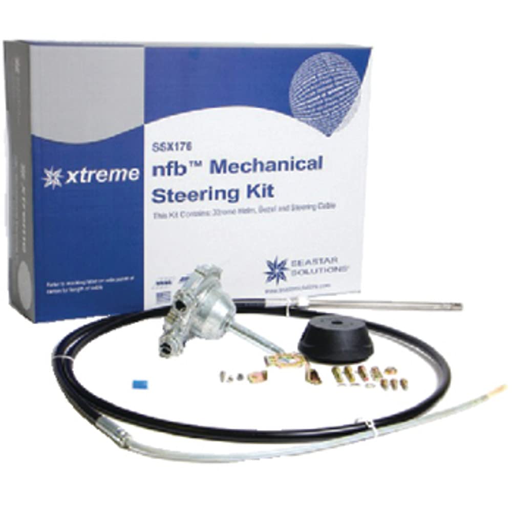 Dometic SeaStar Xtreme NFB (No Feedback) Steering Kit with Single Cable, SSX17614, 14ft.