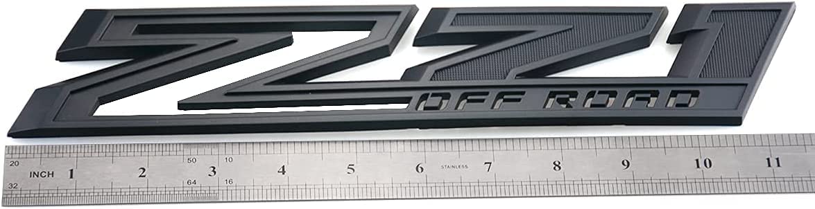 2Pack 2019-2025 Oem Z71 Off Road Emblems Side Decals Badges Compatible With Fits Silverado Offroad Parts 84632695 (All Black)