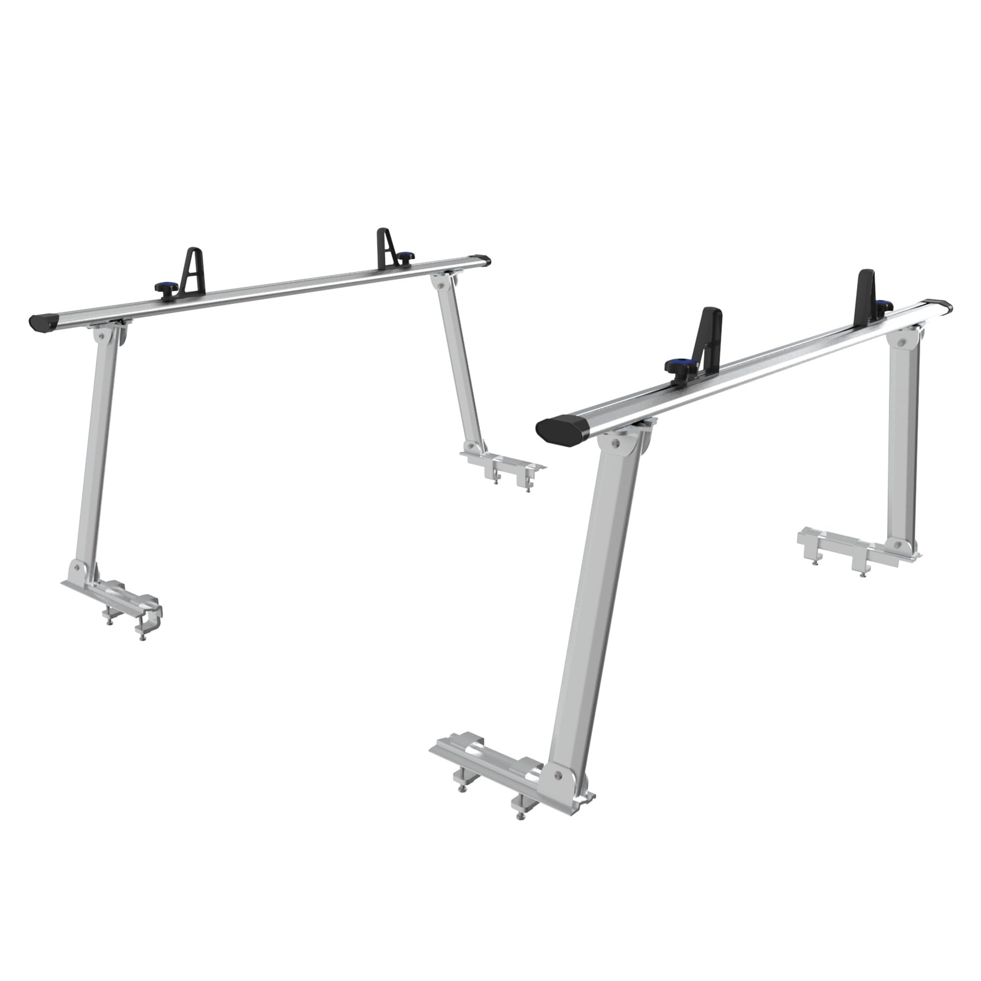 Rockland Adjustable Universal Aluminum Truck Ladder Rack, 800 LBS Capacity, 13.7 x 66.5 x 28, 45-66 Adjustable Truck Bed Width, 