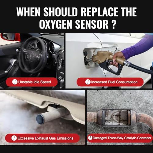 Bapmic Oxygen Sensor Lambda O2 Sensor For Buick Cadillac Chevrolet Chevy Gmc Silverado Sierra 1500 2500 Escalade 2006-2011 Repla
