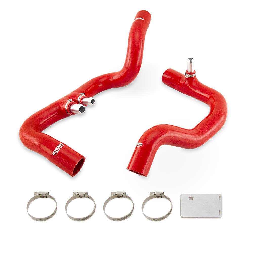 Mishimoto Mmhose-Jlp-18Ard Silicone Coolant Hose Kit, Compatible With 2018+ Jeep Wrangler Jl 3.6L W/Automatic Transmission, Red