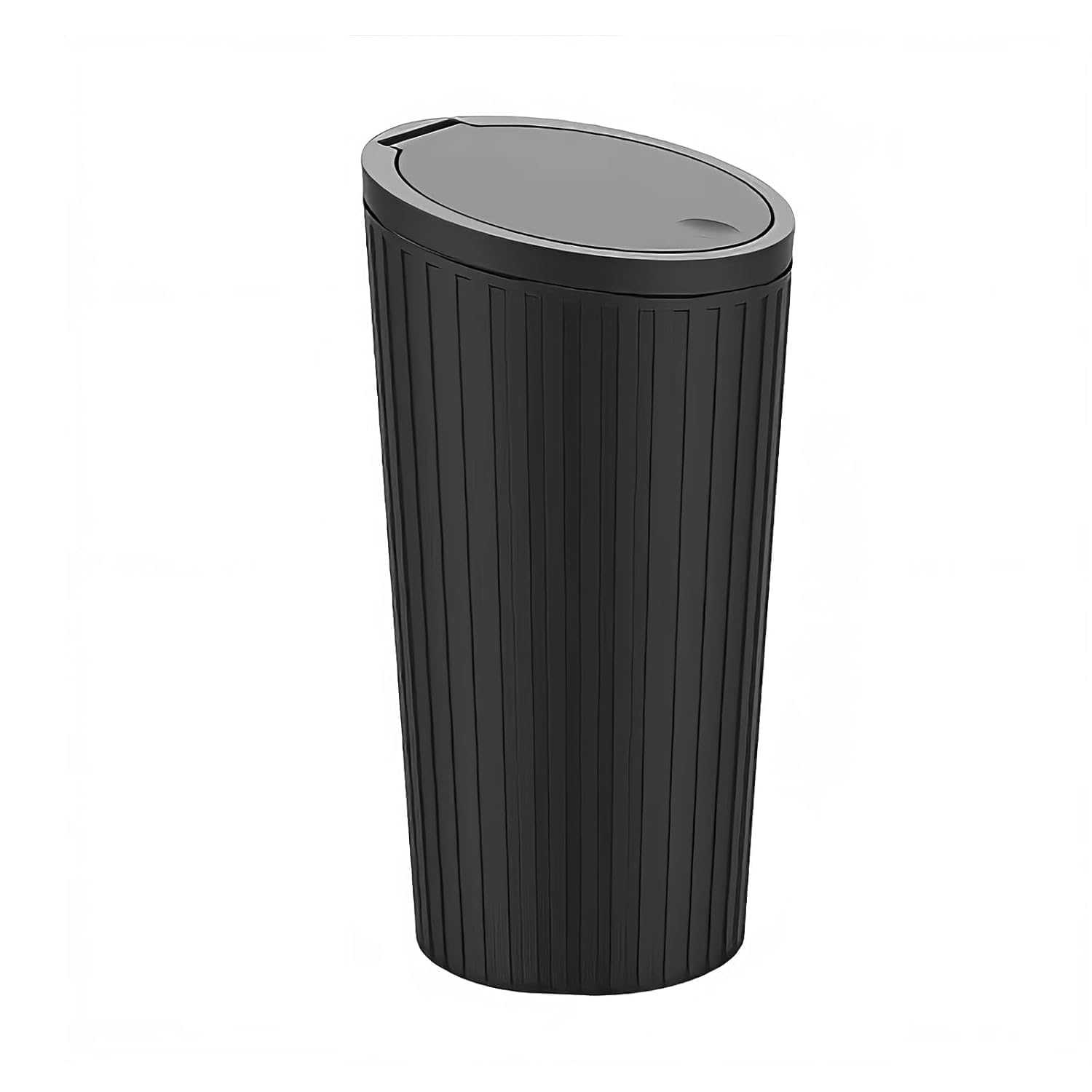 VAHA INTERNATIONAL Car Cup Holder Trash Can with Flip Lid, Cylindrical Mini Waste Bin for Vehicle Cup Holder or Door Storage
