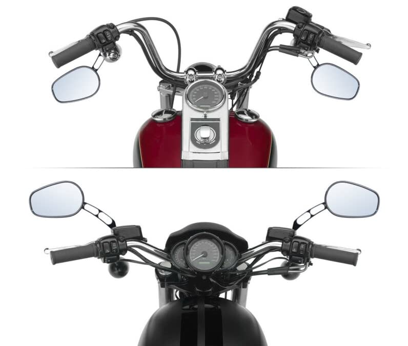 Motobiker Motorcycle Rear View Side Mirrors Compatible With Harley Street Bob Fxdb Fat Boy Iron 883 Xl883N Sportster 1200 Custom