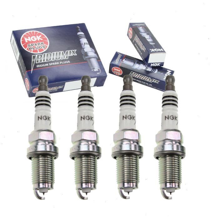 4 pc NGK Iridium IX Spark Plugs compatible with Honda Civic 1.8L 2.0L L4 2002-2011