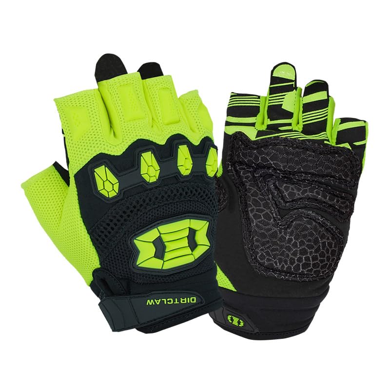 Seibertron Dirtclaw Gloves - Motorcycle Motocross Sports Gloves For Ultimate Grip And Protection Fluo Yellow S