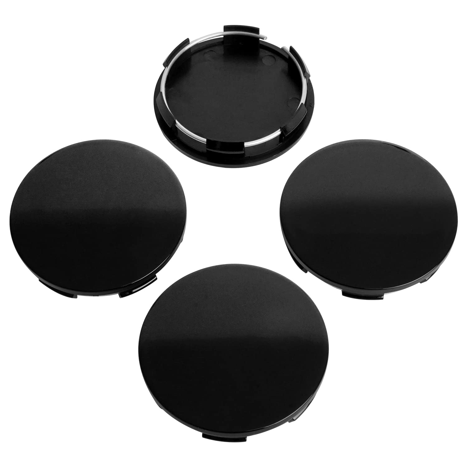 Kitspro 2.7Inch 69Mm Wheel Center Caps For Honda Accord Civic Crv Pilot Rim Hub Caps 44732 S9A A00, Pack Of 4 (Gloss Black, Oute