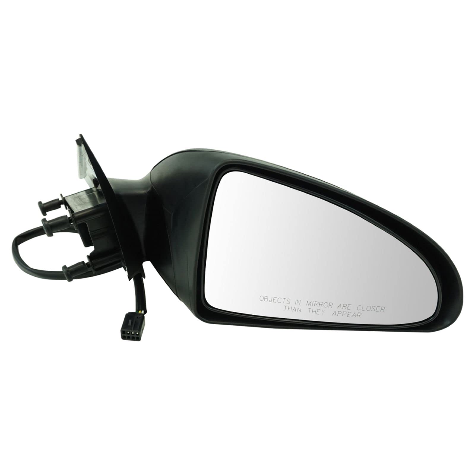 Trq Right Mirror Without Puddle Light With Textured Cover Passenger Side Compatible With 2005-2009 Pontiac G6 Gm1321291