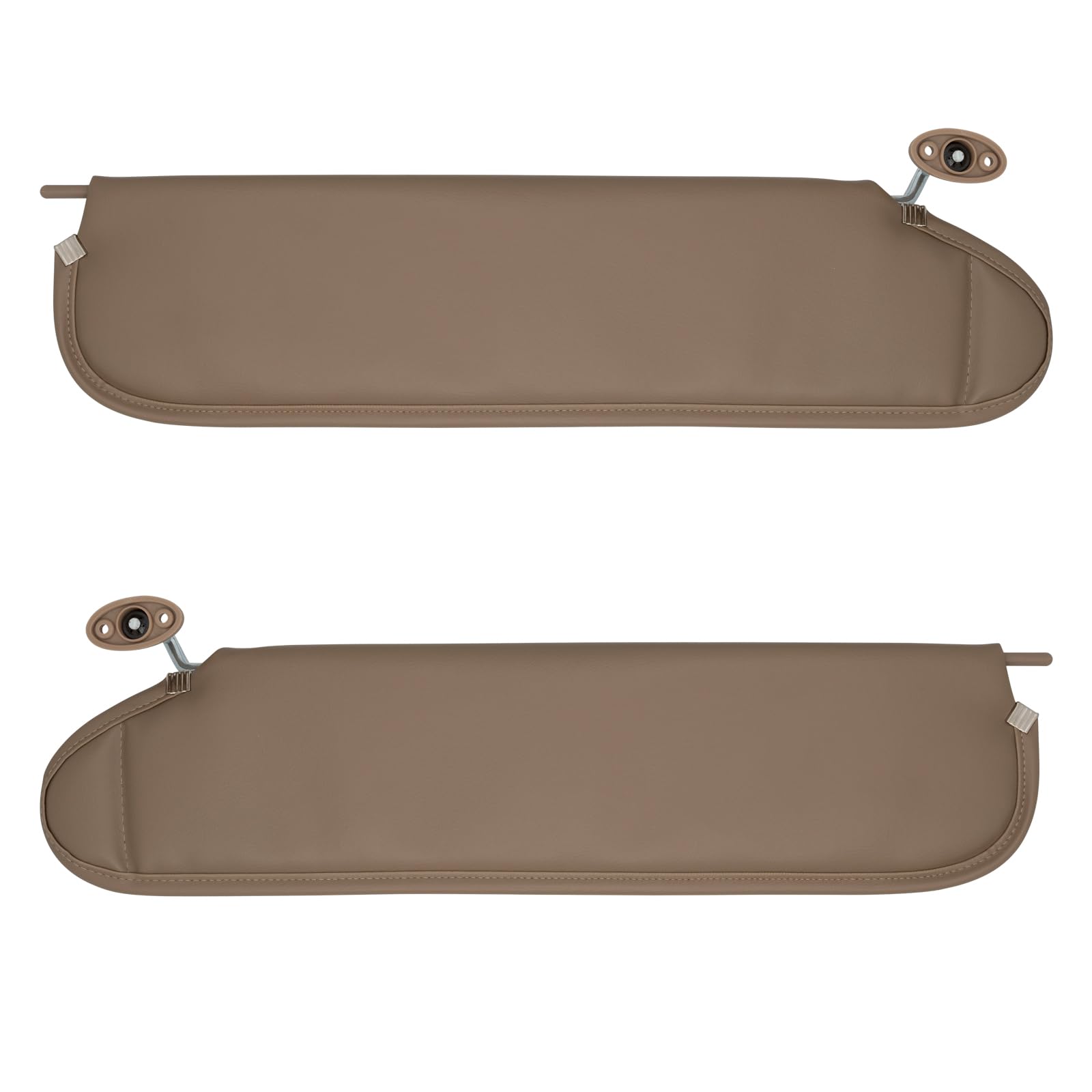 NHILES Left Driver & Right Passenger Sun Visor Compatible with Jeep Wrangler TJ 1997-2002 Sunshade Replacement Number 5EP35 RK5A