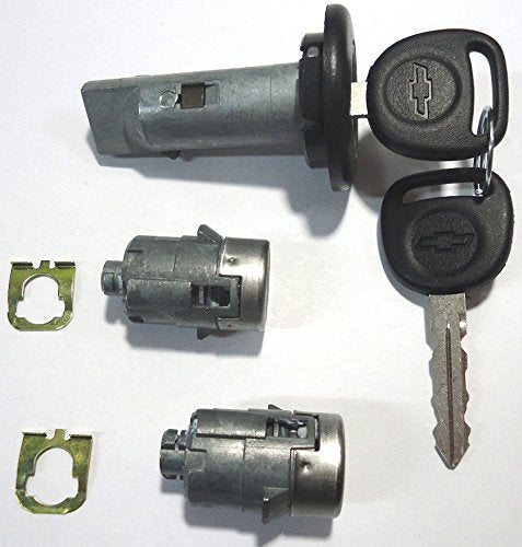 Select Chevrolet Gm Oem Ignition/Doors Lock Key Cylinder Set With Keys To Match