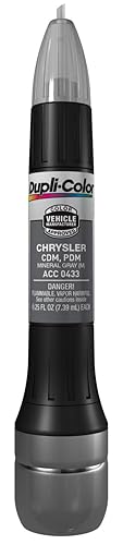 Dupli-Color Acc0433 Metallic Mineral Gray Chrysler Exact-Match Scratch Fix All-In-1 Touch-Up Paint - 0.5 Oz.