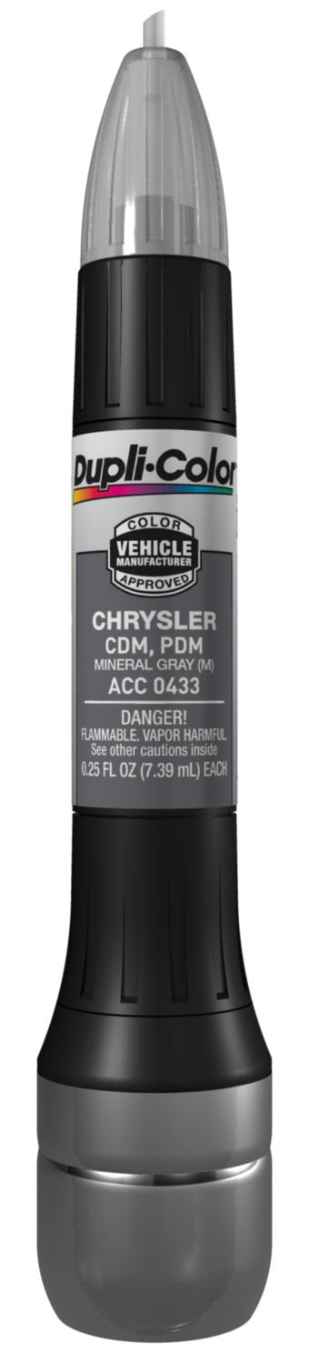 Dupli-Color Acc0433 Metallic Mineral Gray Chrysler Exact-Match Scratch Fix All-In-1 Touch-Up Paint - 0.5 Oz.