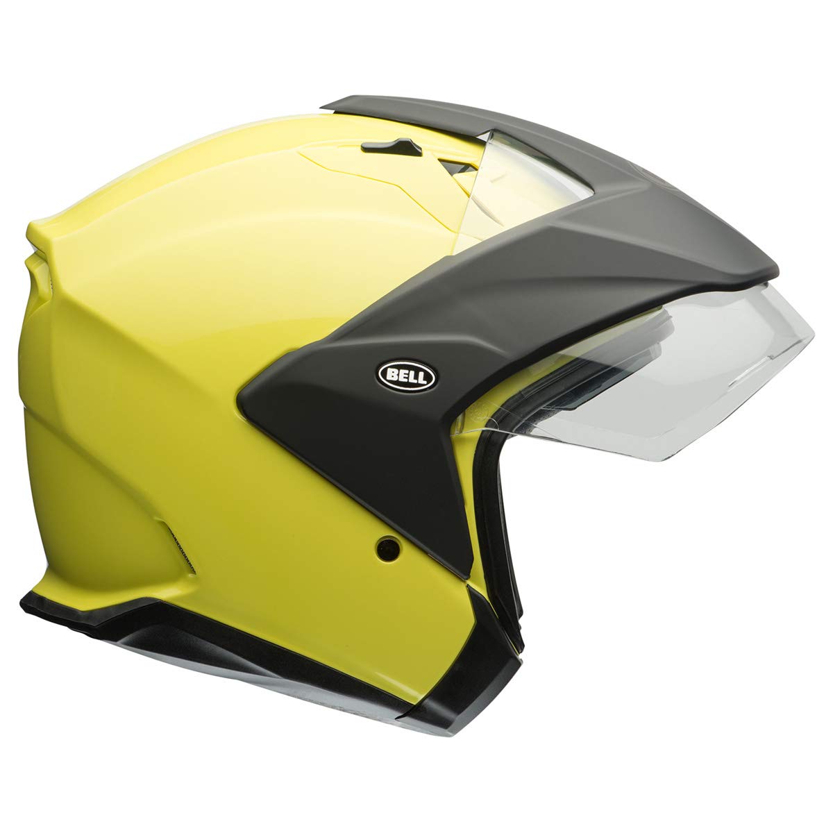 Bell Mag-9 Open Face Motorcycle Helmet (Solid Gloss Hi-Viz Yellow, Small)