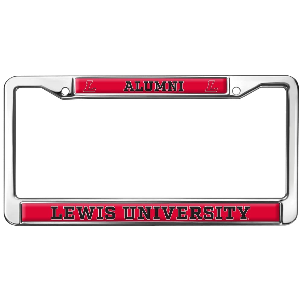 Lewis University Alumni Logo Full Size Standard License Plate Metal Frame
