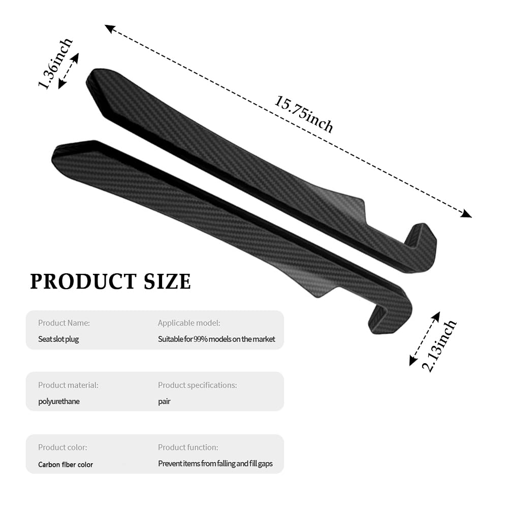 Ihotder 2Pcs Car Seat Gap Filler,Super Flexible Car Side Seat Gap Filler Ccar Interior Accessories,Universal Car Organizer Betwe