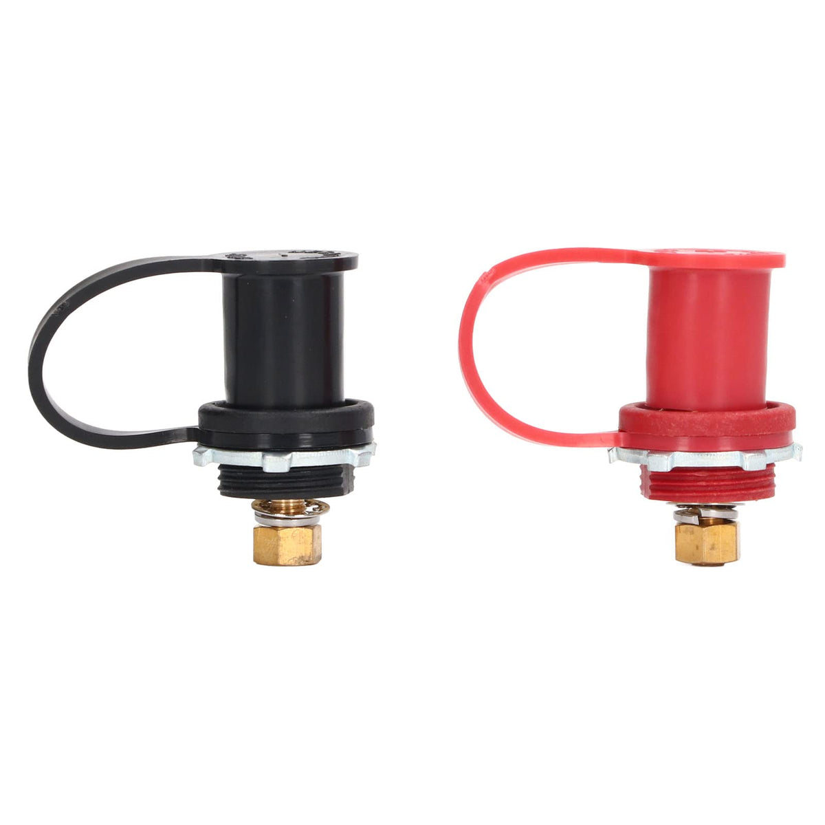 250A Battery Charger Post Kit 20Mm Stud Battery Post Pile Jumper Terminal Black Red Ul94 V-0 Fire Rating For Car Rv Truck Chargi