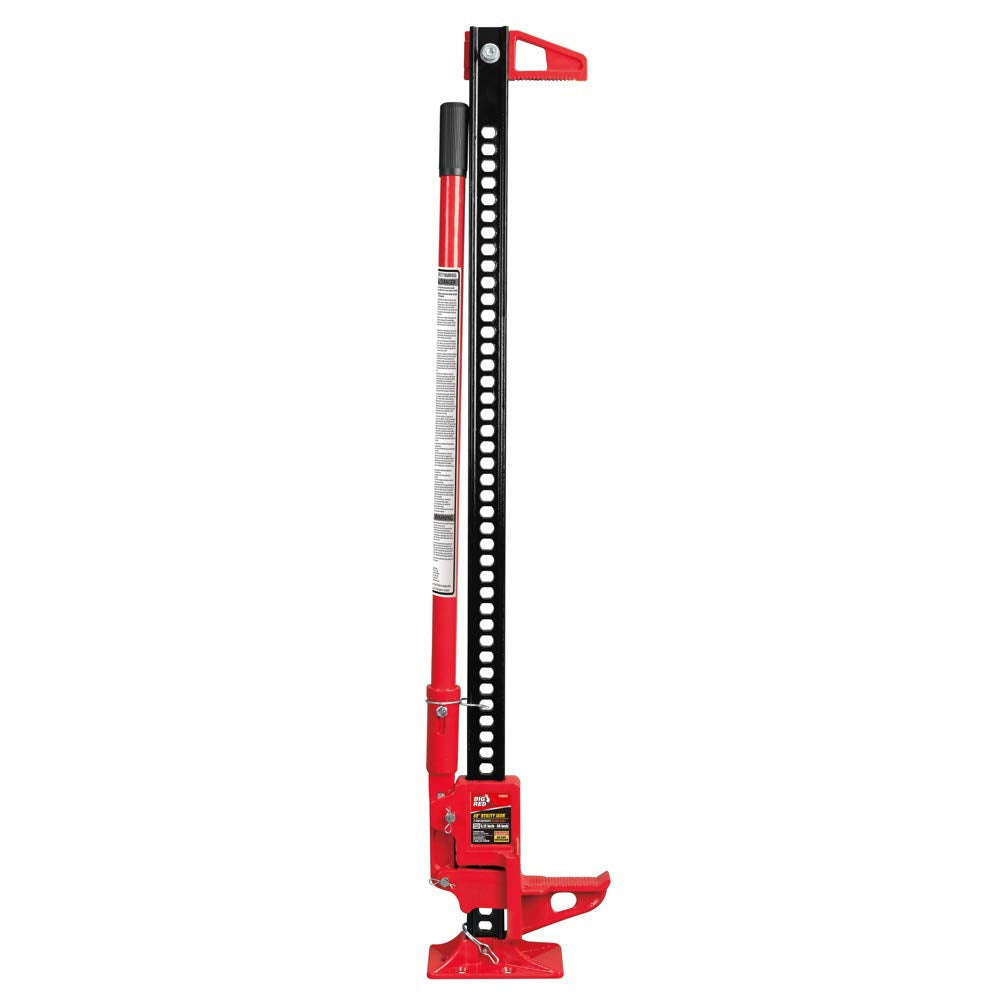 Big Red Tr6501B Torin 48'' Ratcheting Off Road Utility Farm Jack, 3 Ton (6,000 Lb) Capacity, Red