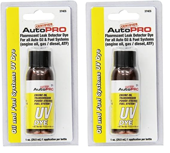 Interdynamics Certified Auto Pro Oil And Fuel System Uv Dye Leak Detection For Cars & Trucks & More, 1 Oz, 374Cs, Universal (Pac