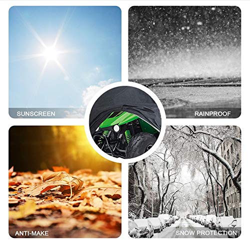 Indeed Buy Waterproof Atv Cover, 420D Heavy Duty Kids 4 Wheeler Quad Cover Small Protection For Honda Polaris Yamaha Suzuki Kawa