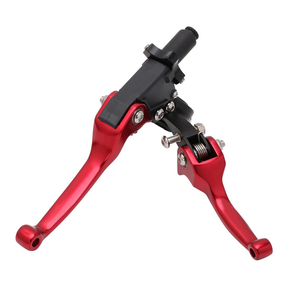 Jfg Racing Motorcycle Clutch Brake Lever 7/8'' 22Mm Folding Levers Aluminum Alloy Universal For 110Cc 125Cc 140Cc 150Cc Ssr Apollo Rfz 125 Dbx18/19 Xpro Coolster Thumpstar Baja Dirt Pit Bike Red