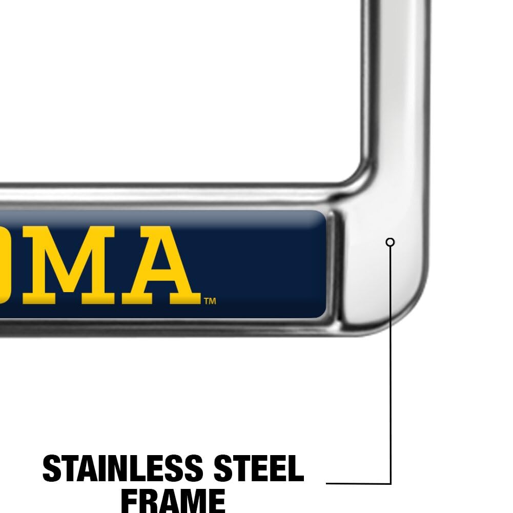 GRAPHICS & MORE Metal License Plate Frame for University of Central Oklahoma Alumni - Full Size, Central Oklahoma Bronchos Color