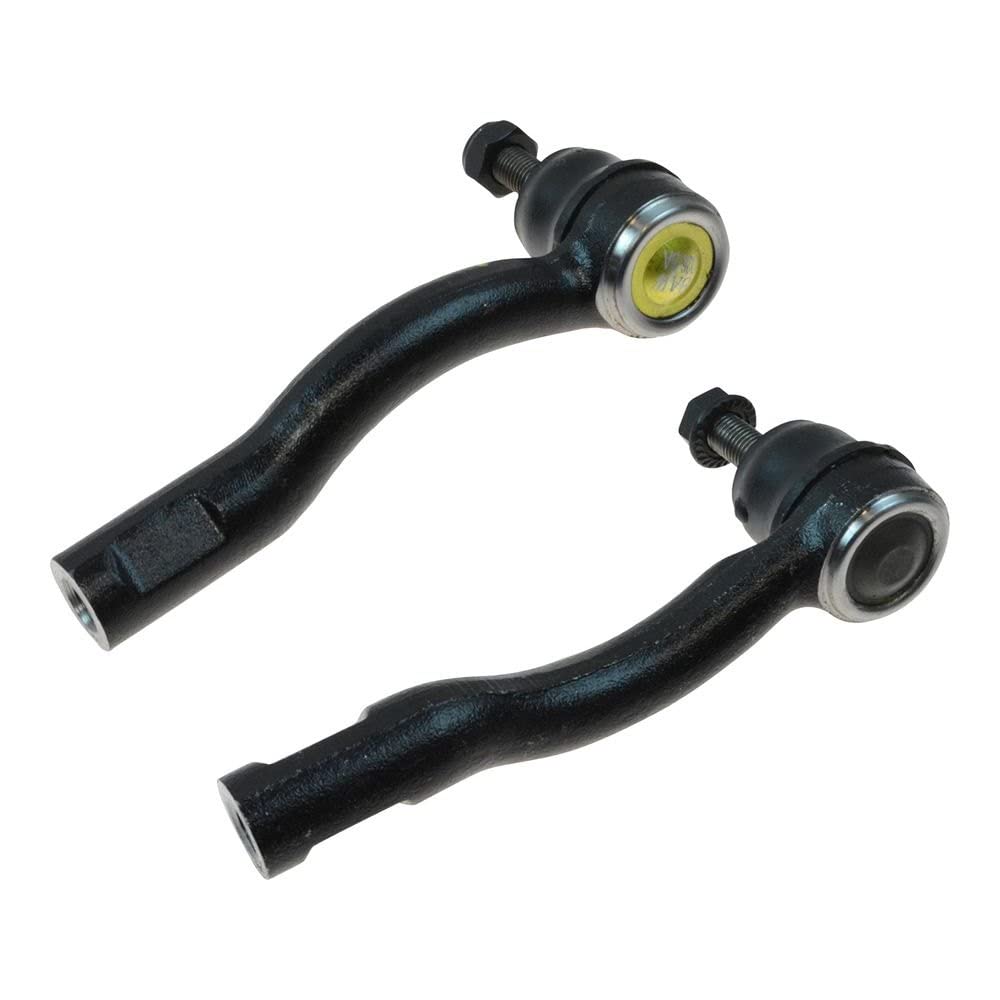 TRQ Front Outer Tie Rod Set Compatible with 2007-2012 Nissan Sentra