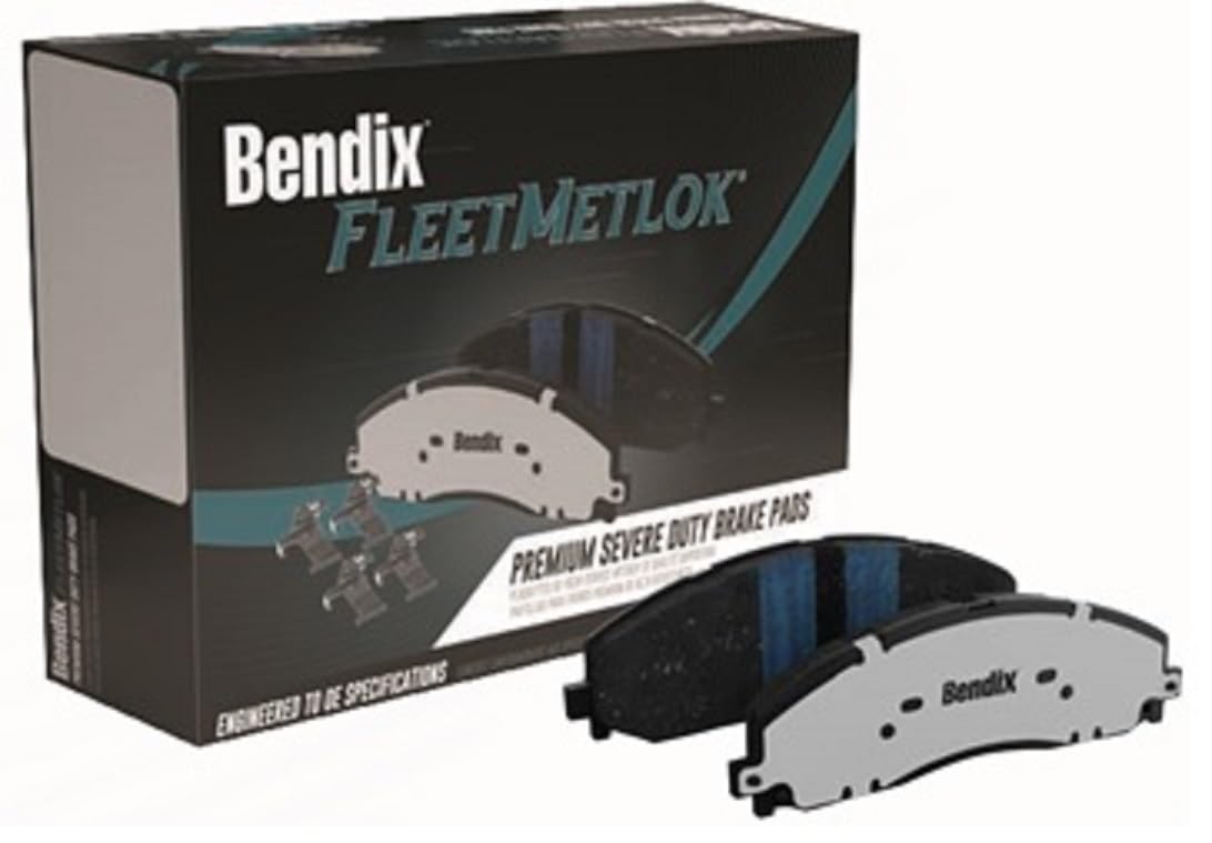 Bendix Fleet Metlok Mkd757Fm Semi-Metallic Rear Brake Pads For Ford Excursion 2005-2000, F-250 Super Duty 2004-1999, F-350 Super