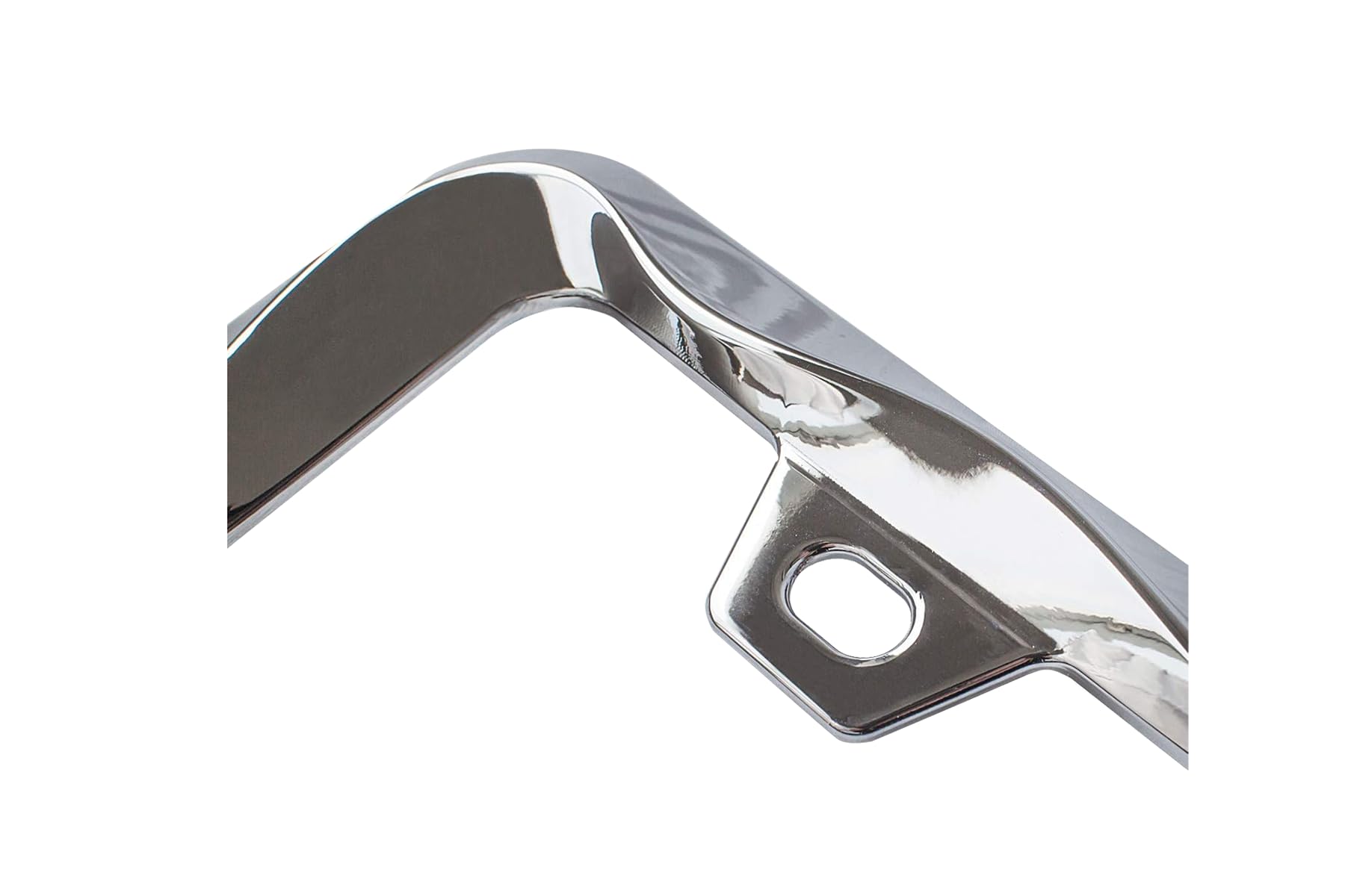 Creathome 3D Curly Wave Pattern Chrome License Plate Frame From Pure Zinc Alloy Metal