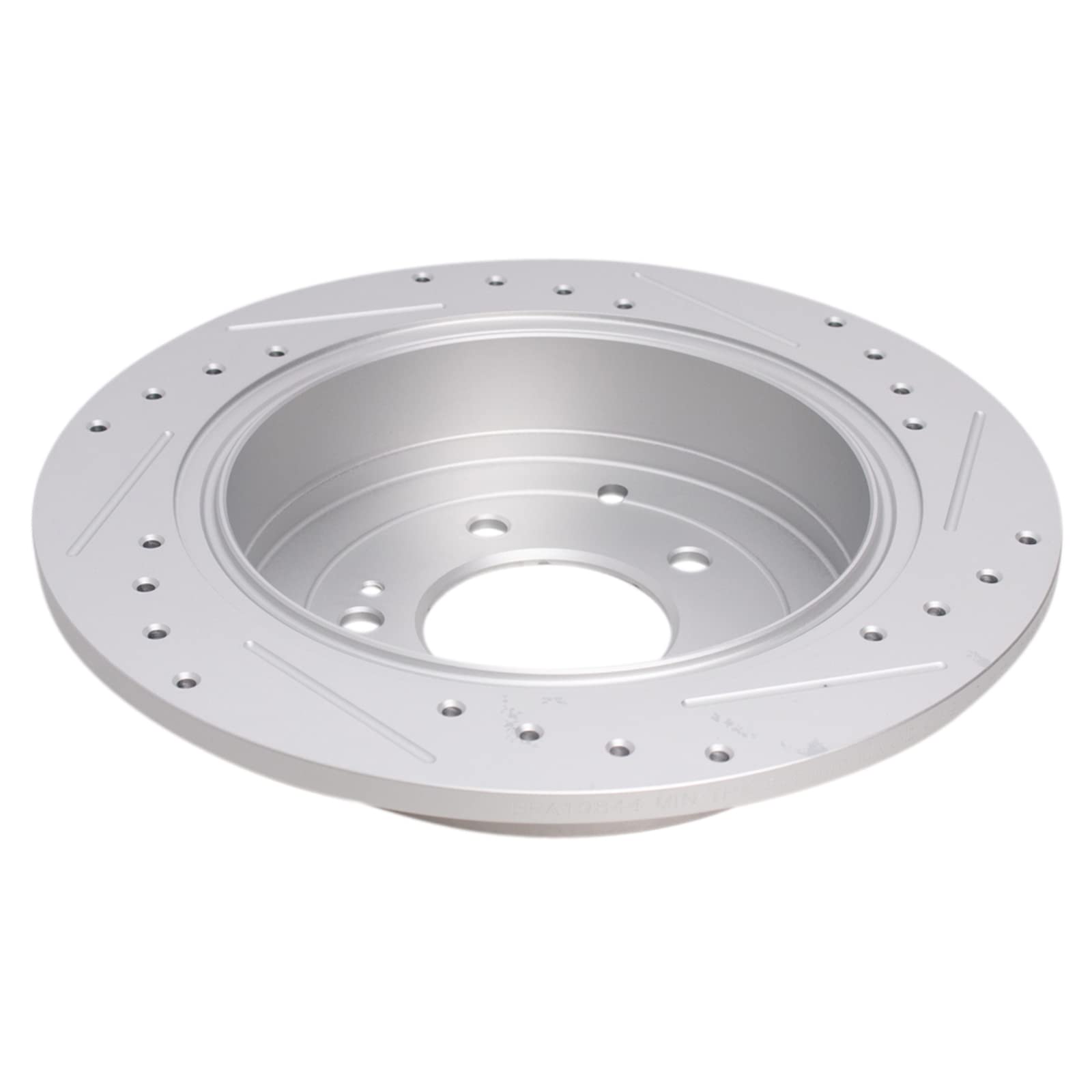 Trq Rear Performance Brake Rotors Set Premium G-Coated Cross Drilled & Slotted Compatible With 2016-2021 Hyundai Tucson 2017-202