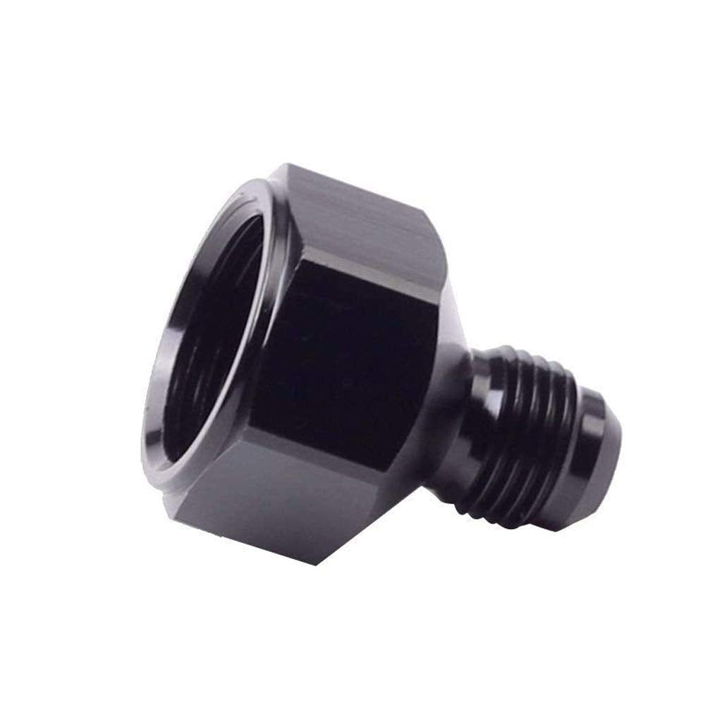 Female An10 10An To An6 6An Male Flare Reducer Fitting Adapter (Black, 2 Pieces)