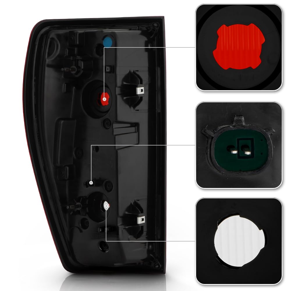 Keekpo - For [Factory Incandescent Type] 2019 2020 2021 Gmc Sierra 1500 Tail Light Brake Lamp Replacement Passenger Side