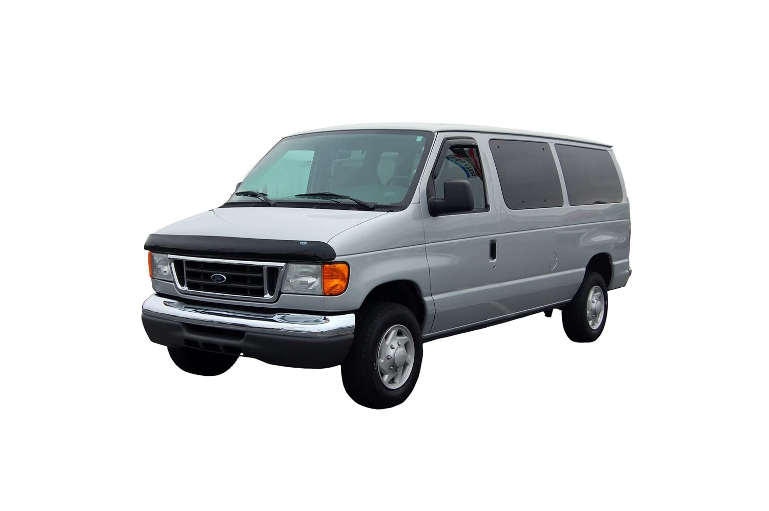 Auto Ventshade [Avs] Bugflector Ii / Hood Shield | Fits 1992 - 2007 Ford Econoline Vans, 1 Pc. | Dark Smoke - 25228