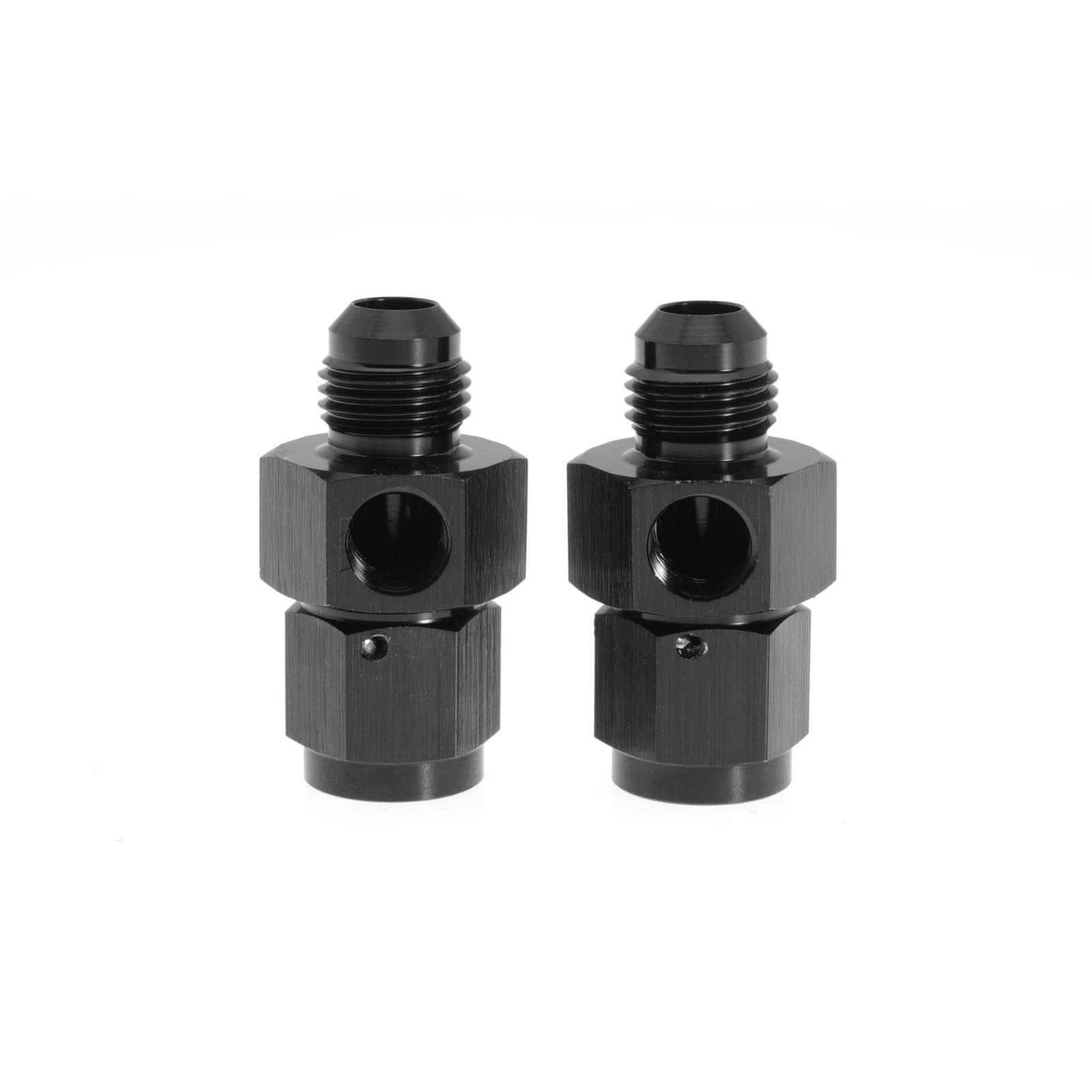 6AN Female to 6AN Male Flare Fuel Pressure Take Off Hose Pipe Adapter Fittings with 1/8 NPT Port Fuel Line Tube Pipe Connector B