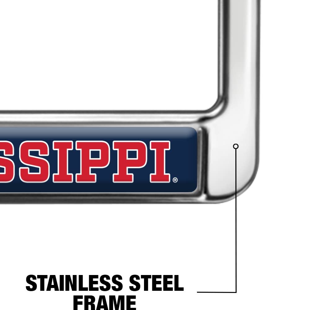 University of Mississippi Alumni Logo Full Size Standard License Plate Metal Frame