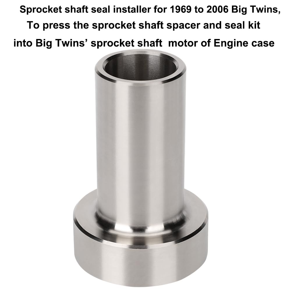 For Harley Davidson Sprocket Shaft Seal Installer Sprocket Shaft Seal Installation Tool For Big Twins 1969-2006 Compatible With 39361-69