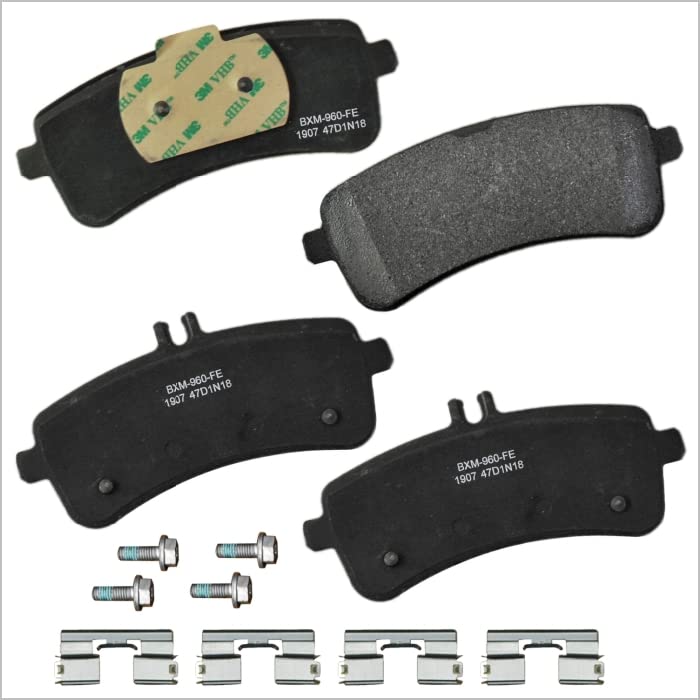 Bendix Premium Sbm1907 Semi-Metallic Rear Brake Pads For Select Models Mercedes-Benz Amg Gt 63,Amg Gt 63 S,C63 Amg,C63 Amg S,S63