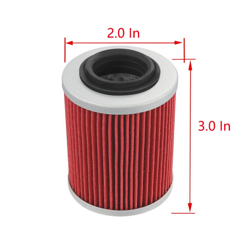 420256188 Oil Filter Outlander Renegade Commander Maverick Ds Atv Utv Ssv Repalce # 711256188 Kn152 Hf152