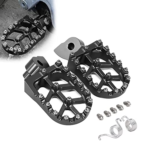 Jfg Racing Dirt Bike Foot Pegs,Cnc Rest Pedal Footpegs For Yz65 18-23/Yz85 02-23/ Yz125 97-23/Yz250 98-23/Yz250F Wr250F 01-23/Yz450F Wr450F 03-23/Yz125X 17-23/Yz250X Yz250Fx Yz450Fx Wr426F-Black