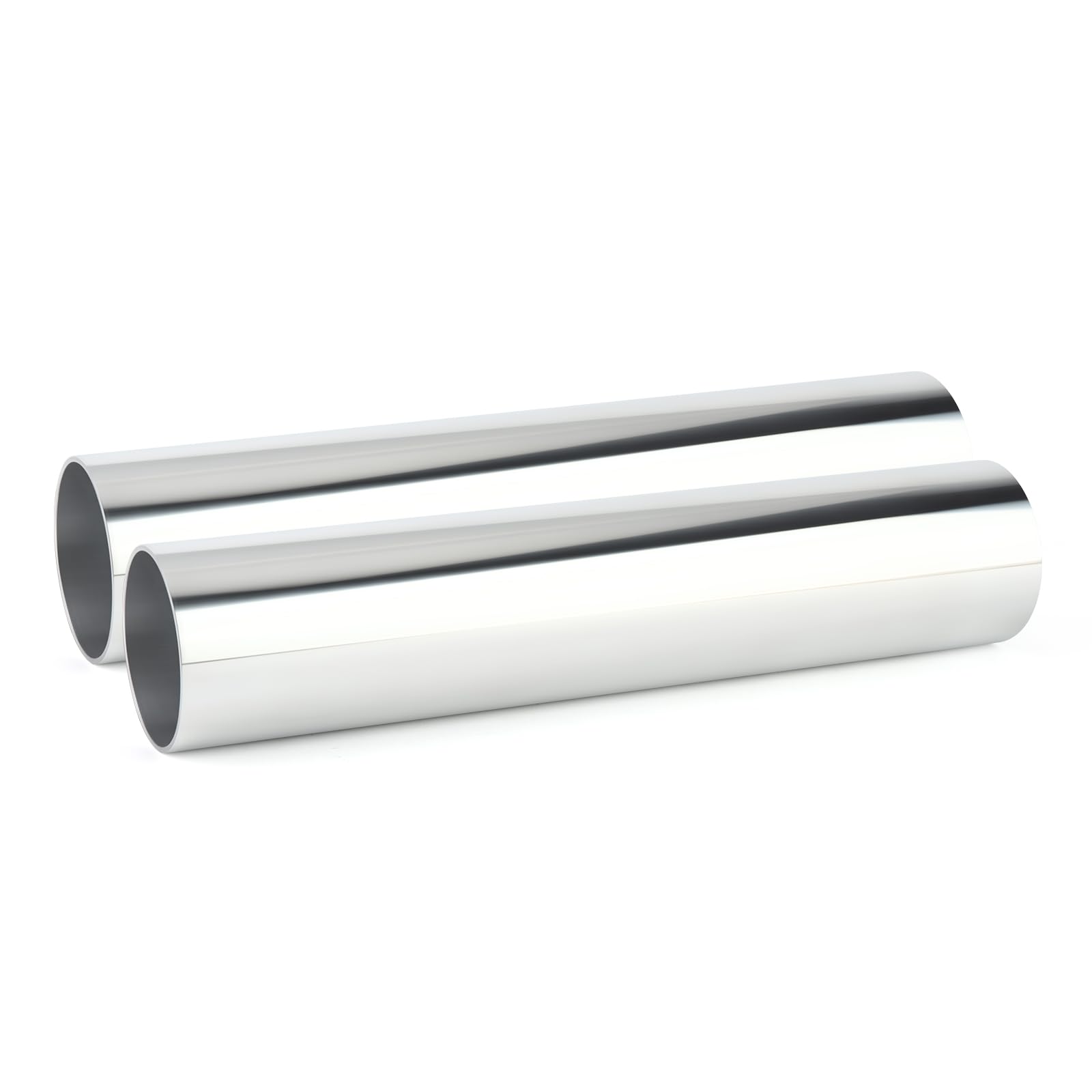 Gasher 2Pcs Aluminum Alloy Tube 2.5''Od Length 12   (300Mm) Intercooler Pipe For Intake And Cooling Systems