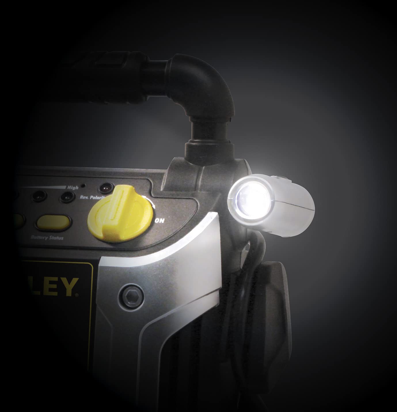 Stanley J309 Portable Power Station Jump Starter 600 Peak Amp Battery Booster, 3.1A Usb Ports, Battery Clamps