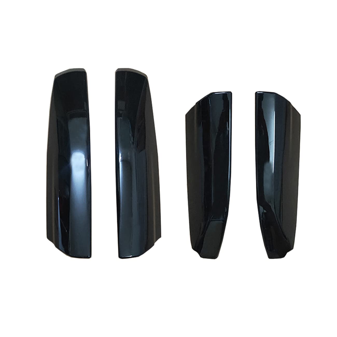 Tocatus Roof Cargo Rack Rail End Cover Shell Cap Trim For Toyota Highlander 2008-2013, Black, 4Pcs