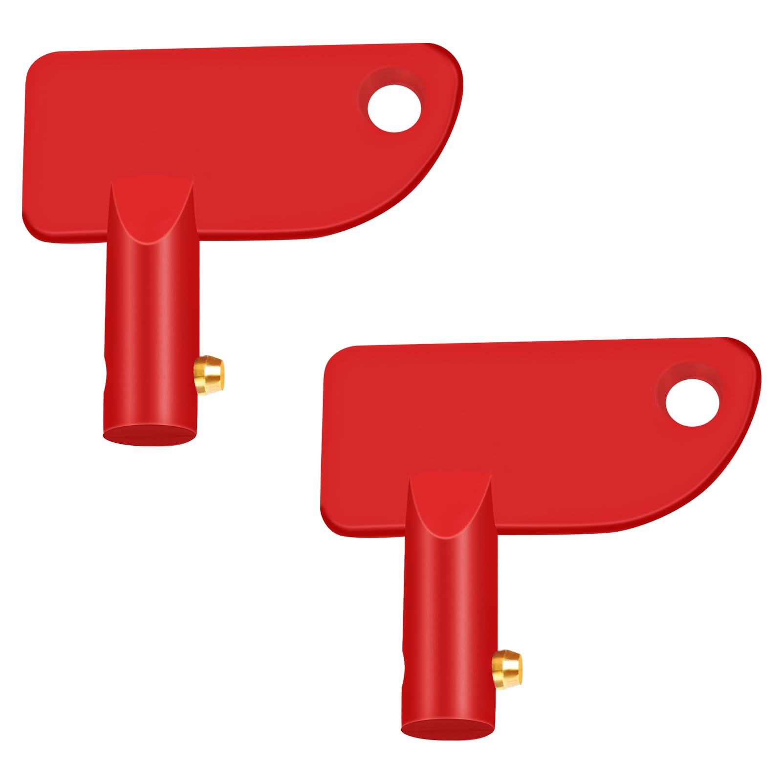 Battery Disconnect Key 14mm 4 Pcs, Battery Disconnect Switch Key Abs Plastic, RV Battery Disconnect Key for Car Rv ATV Truck Boa